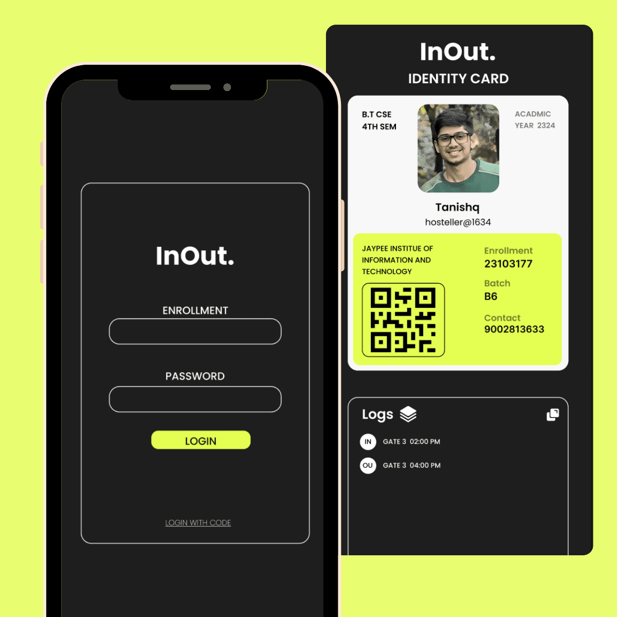 InOut – QR Based Entry/Exit Management System