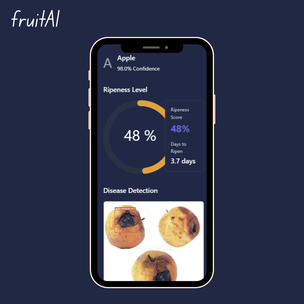 FruitAI – Fruit Ripeness & Disease Detection System